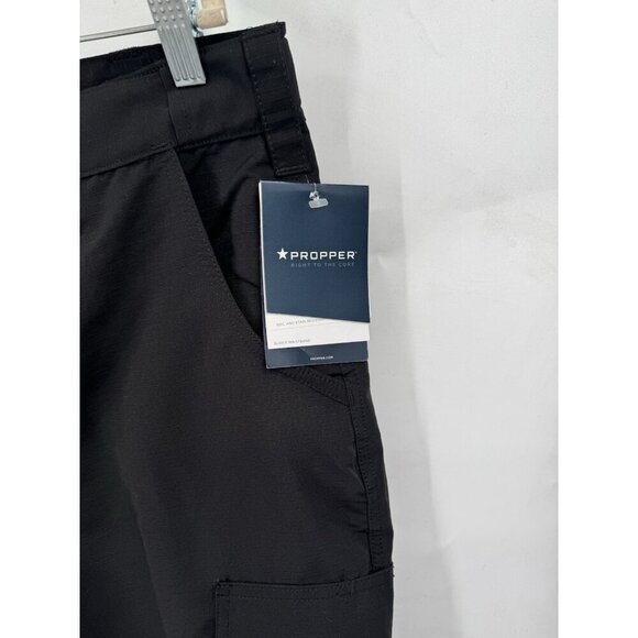 Proper Duty Cargo Pant Men 36/34 Black Workwear Heavy Duty Straight Leg NEW - Picture 5 of 12